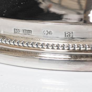 Ljusstakar, ett par, silver, MGAB, Uppsala, 1967.