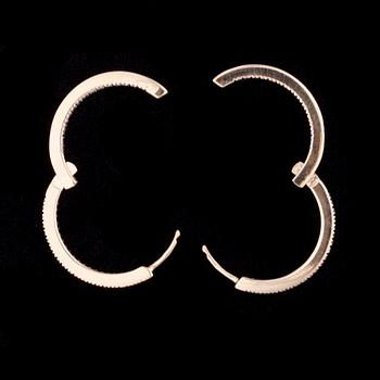 ÖRHÄNGEN, 14K guld, diamanter. Vikt ca 6,8 g.