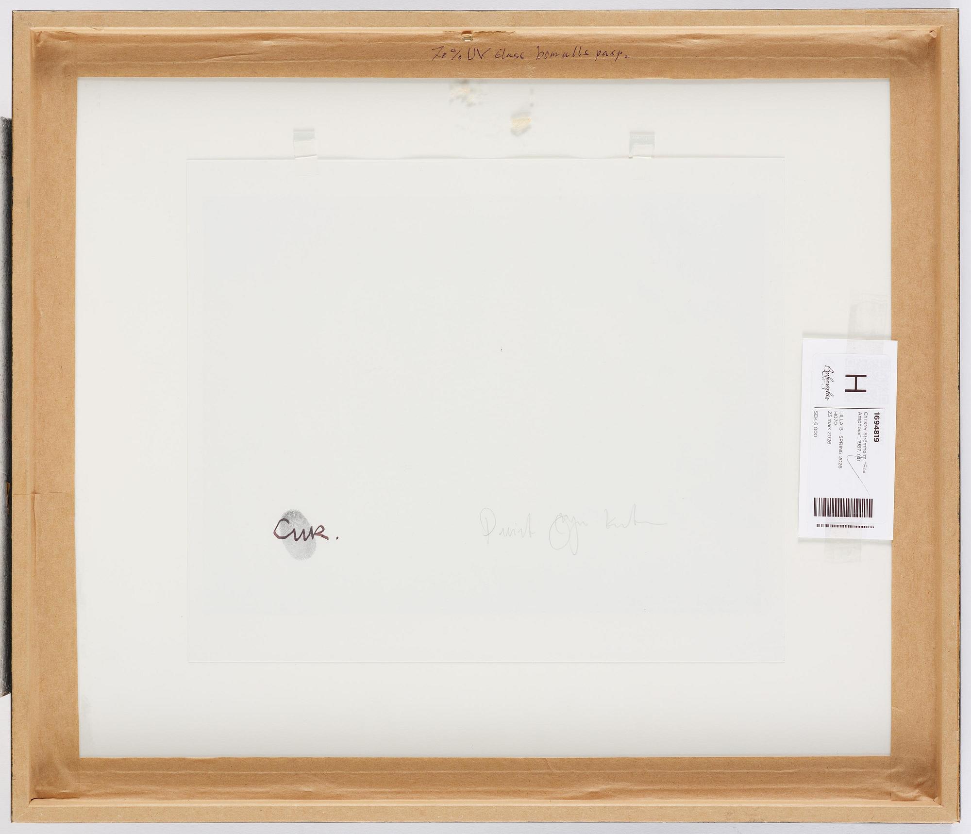 Christer Strömholm, "Fox Amphoux", 1987.