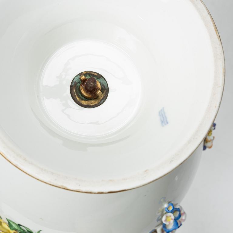 Royal Copenhagen, An ornamental urn, porcelain, Denmark, 19th century.