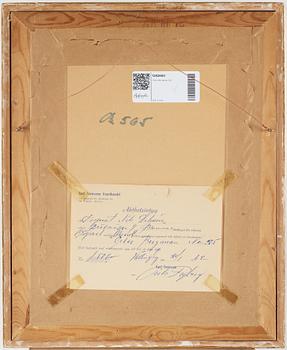 Oskar Bergman, watercolor, signed and dated 1961.