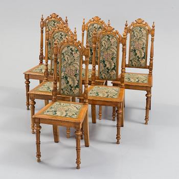 STOLAR, 6 st, nyrenässans, 1800-talets slut.