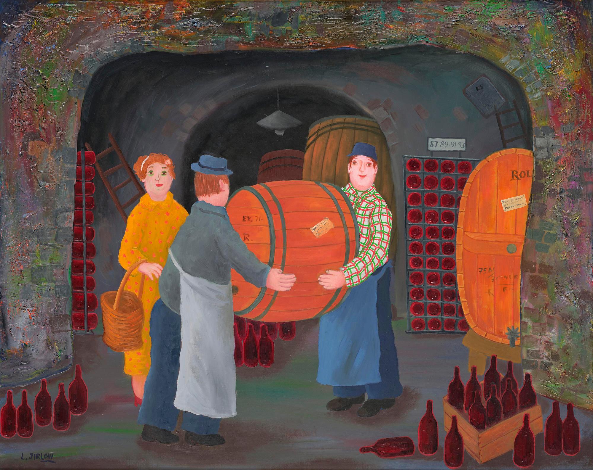 Lennart Jirlow, In the wine cellar.