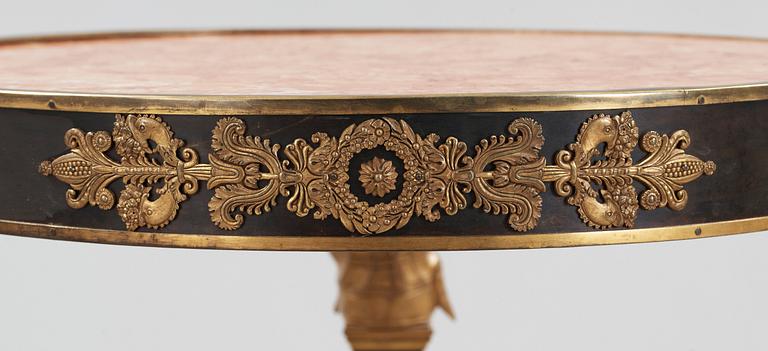 An Empire style table late 19th century table.