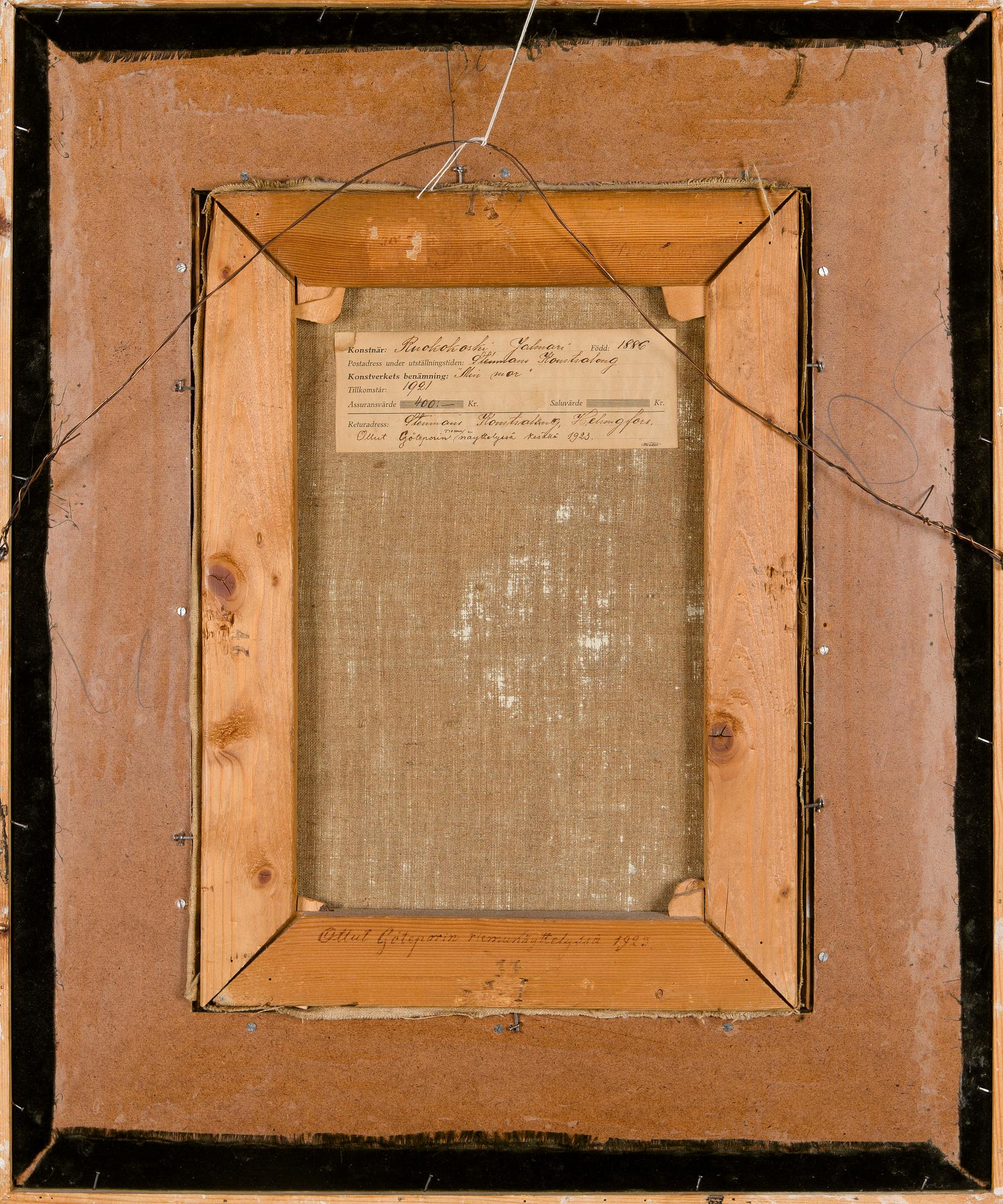 Jalmari Ruokokoski, "Min mor".