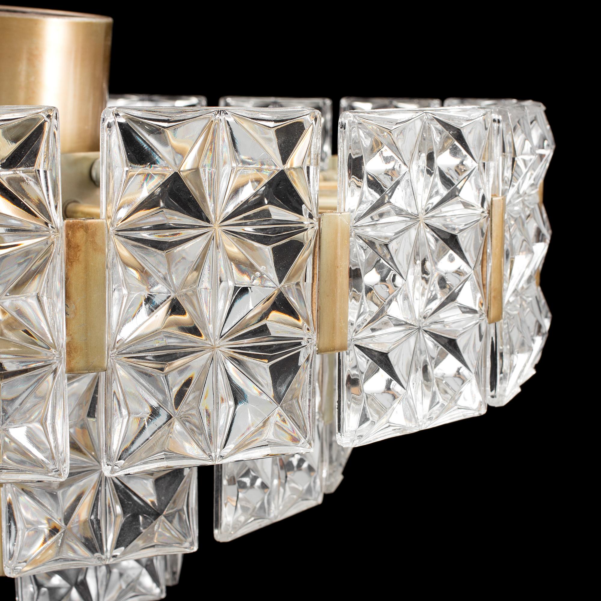 A ceiling lamp, probably designed by Carl Fagerlund, Orrefors, 1960´s.