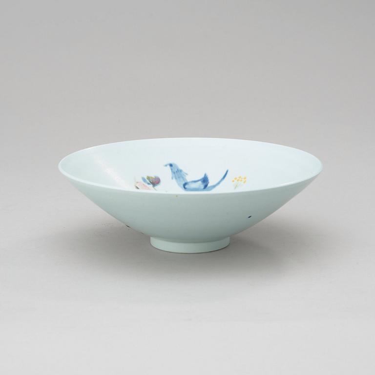 STIG LINDBERG, skål, Gustavsberg Studio 1940-50-tal.