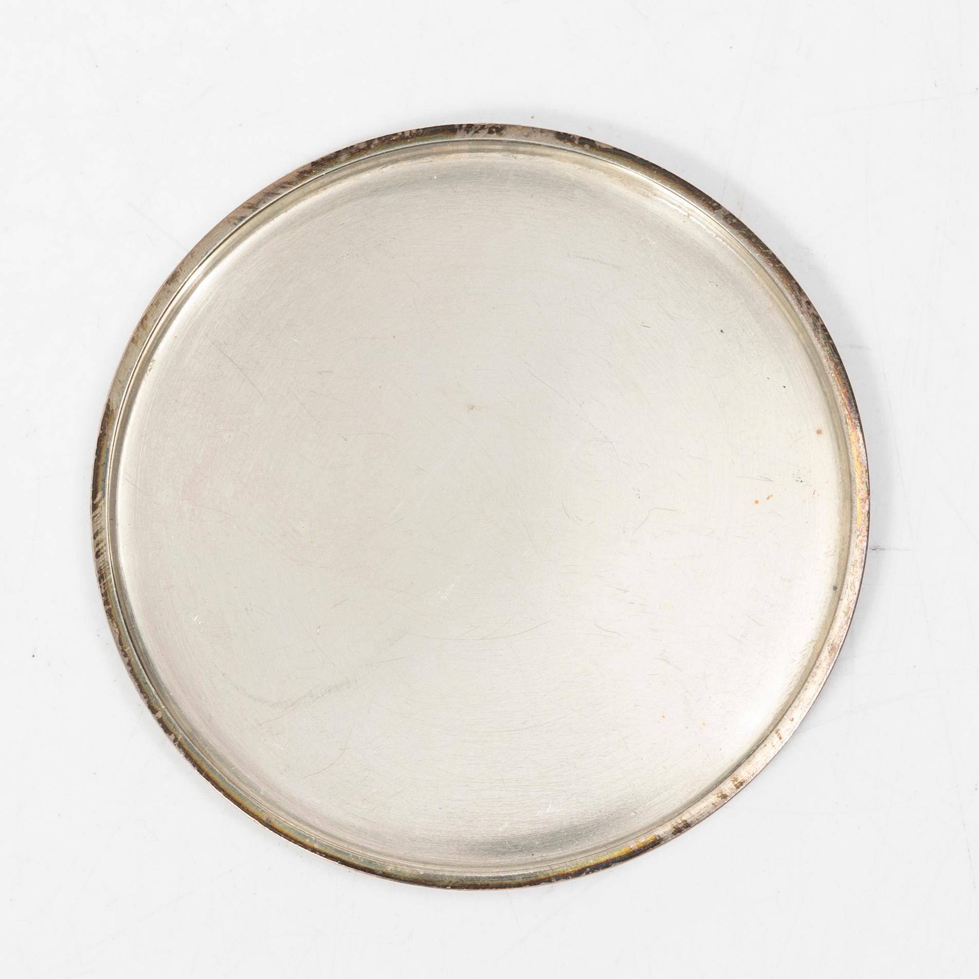 Wiwen Nilsson, Coasters, 12 pcs, sterling silver, Anders Nilsson, Lund, 1942–1946.