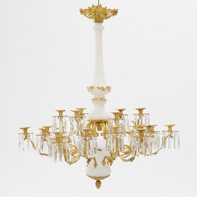 An Oscarian chandelier, around 1900.