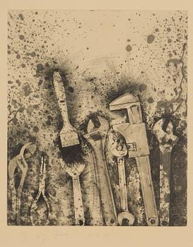 Jim Dine, "The New French Tools 3-For Pep" (1984).