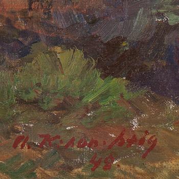 ANTE KARLSSON-STIG, olja på duk, signerad och daterad -48.