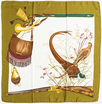 Gucci, a 'Bird Floral' scarf.
