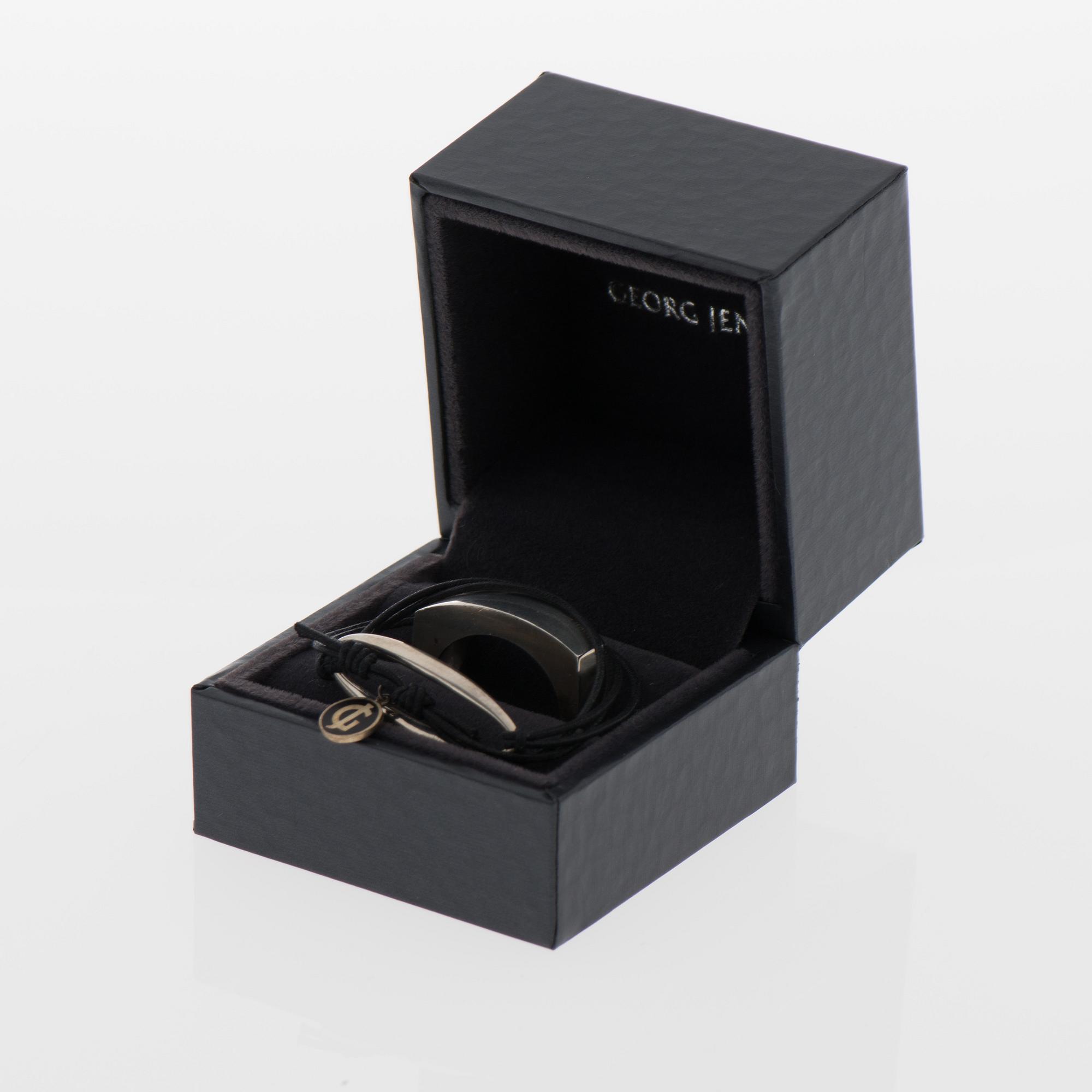 GEORG JENSEN, RING "Victory" and BRACELET "Zephyr", silver.