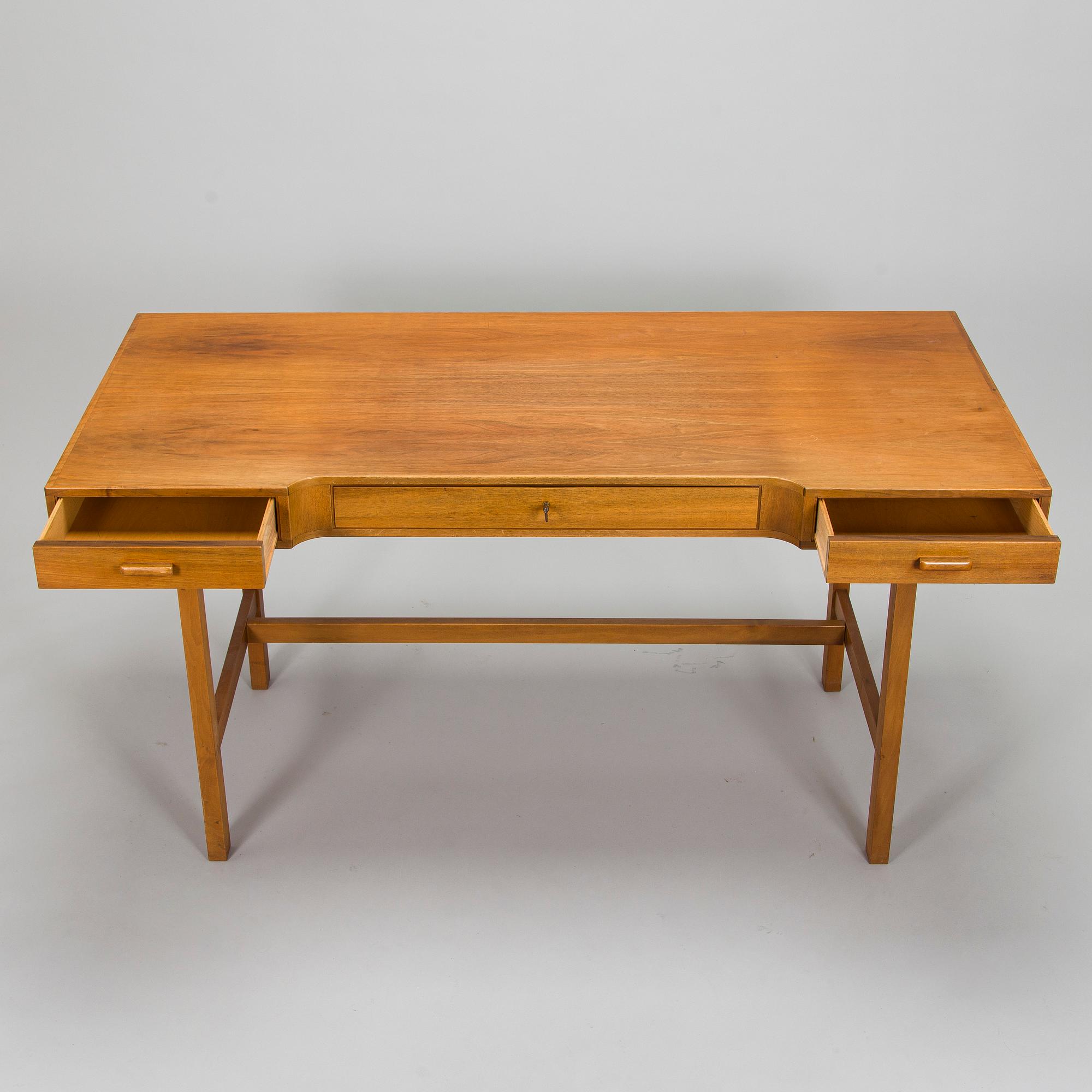 Desk, walnut, 1960s.