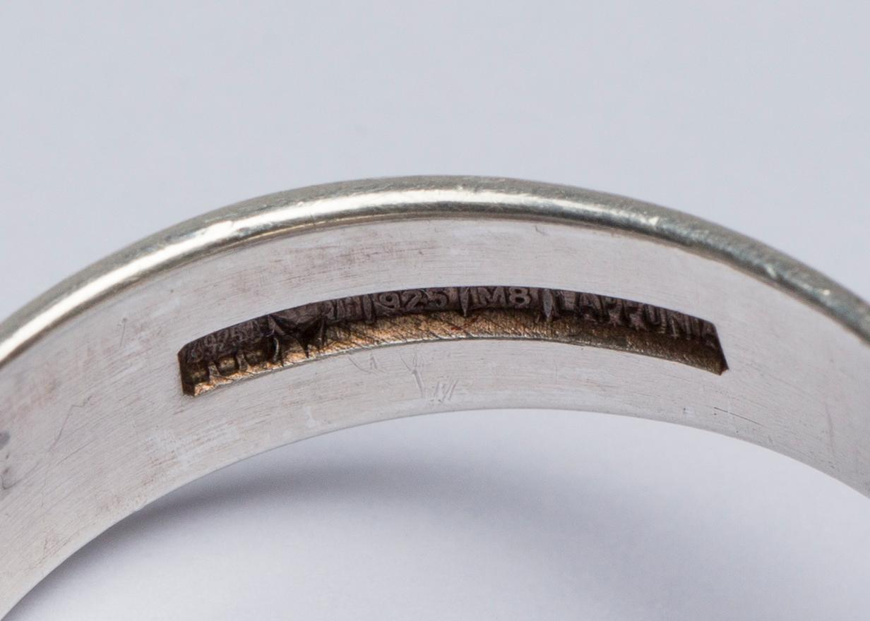 RING, sterlingsilver, Björn Weckström, Lapponia. Vikt ca 10 g.