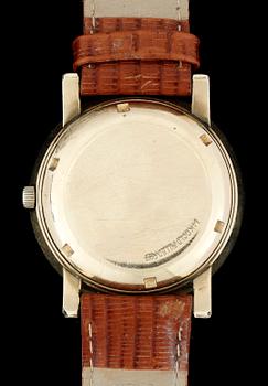 ARMBANDSUR, herr, Girard Perregaux, gyromatic, guld på stål, 1940/50-tal.