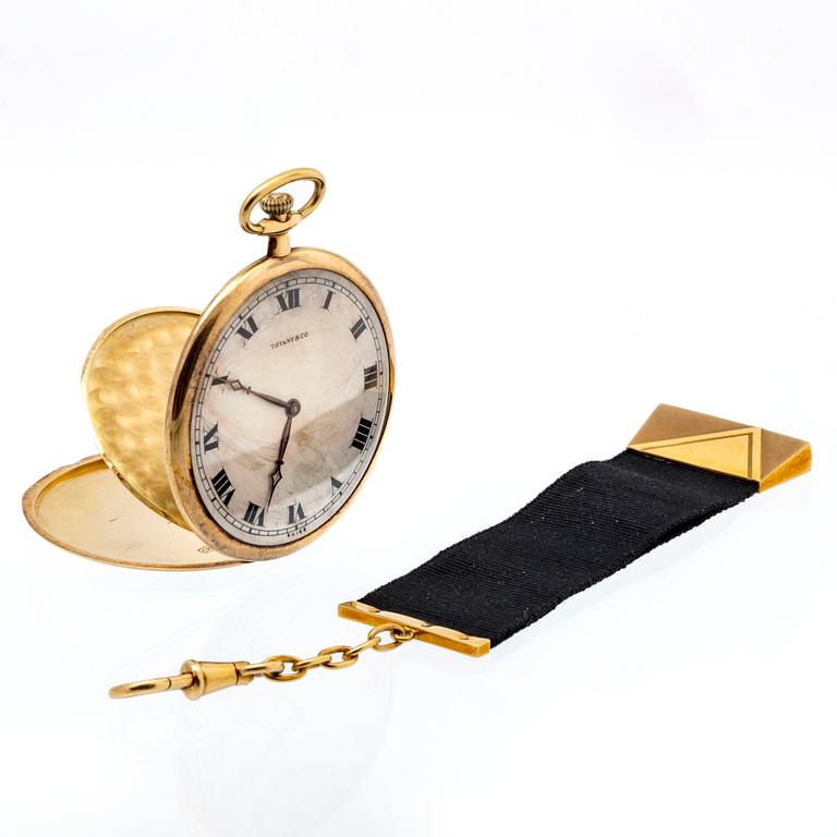 Touchon & Co för Tiffany & Co, fickur / frackur med chatelaine, 44,5 mm,