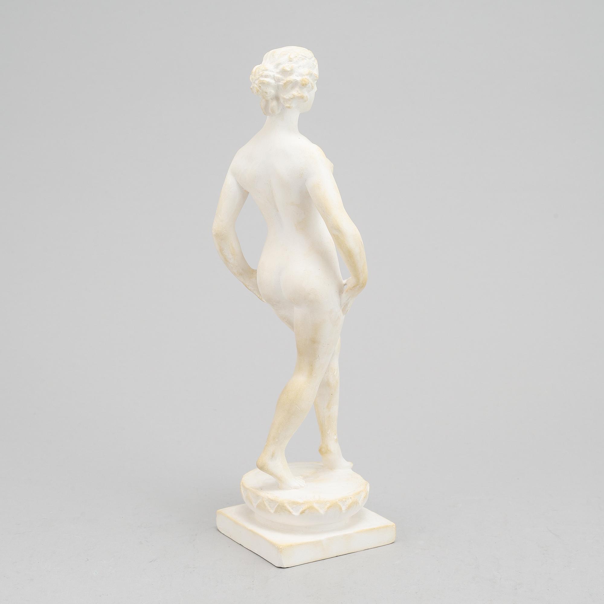 A plaster sculpture by Carl Eldh, signed Eldh.