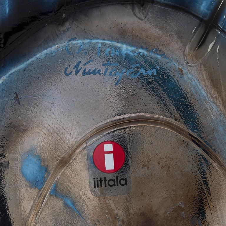 Oiva Toikka, glasfågel, signerad O. Toikka Nuutajärvi.