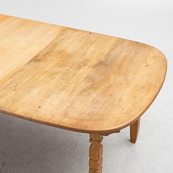 An oak dining table, C.J. Rosengaarden, 1960's.