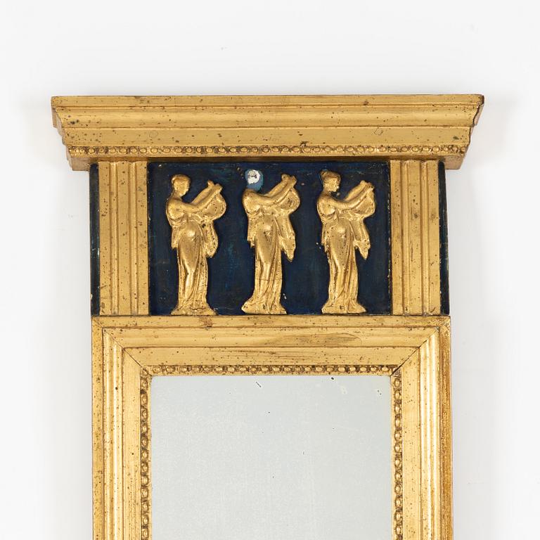 Spegel, sengustaviansk, omkring år 1800.
