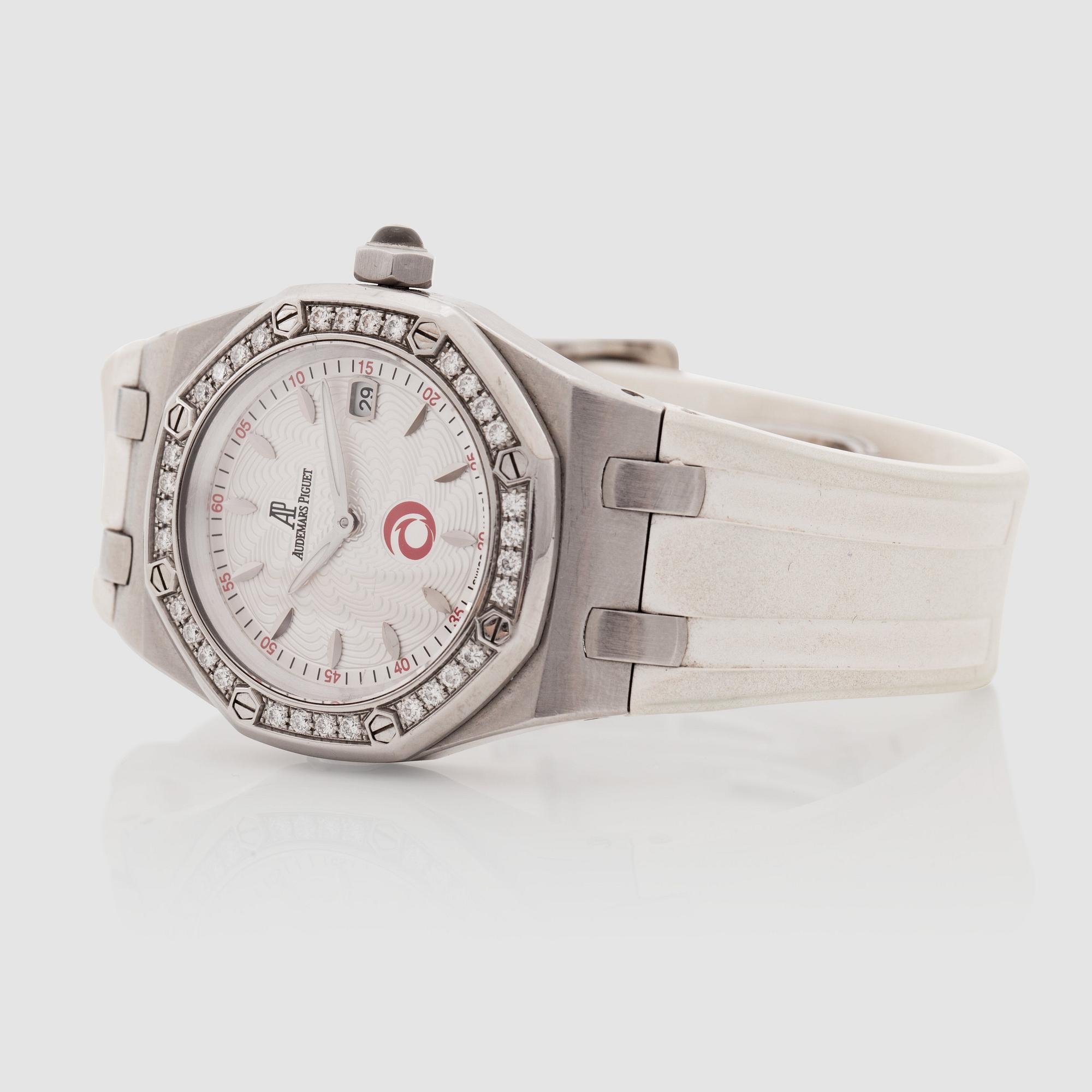 DAMUR, Audemars Piguet, Royal Oak Lady Alinghi, limited edition. Quartz. Ø 33 mm.
