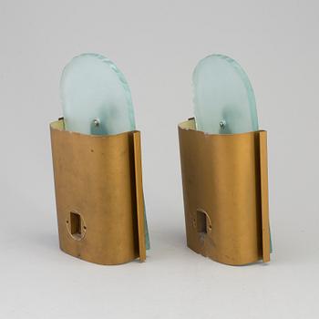 A pair of wall lights, first half of the 20th century.