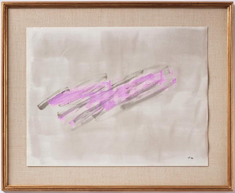 Jean Fautrier, gouache on paper, signed.