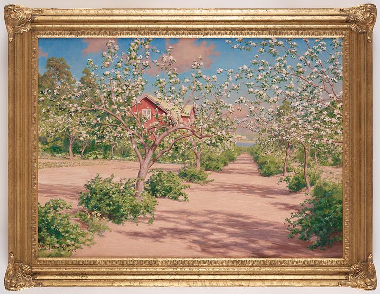 Johan Krouthén, Flowering fruit trees.