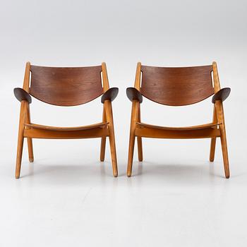 Hans J. Wegner, ett par, fåtöljer, "CH28", Danmark, 1960-tal.