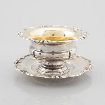 A Swedish silver sauce bowl, mark of Carl Olof Holm, Norrköping, 1856.