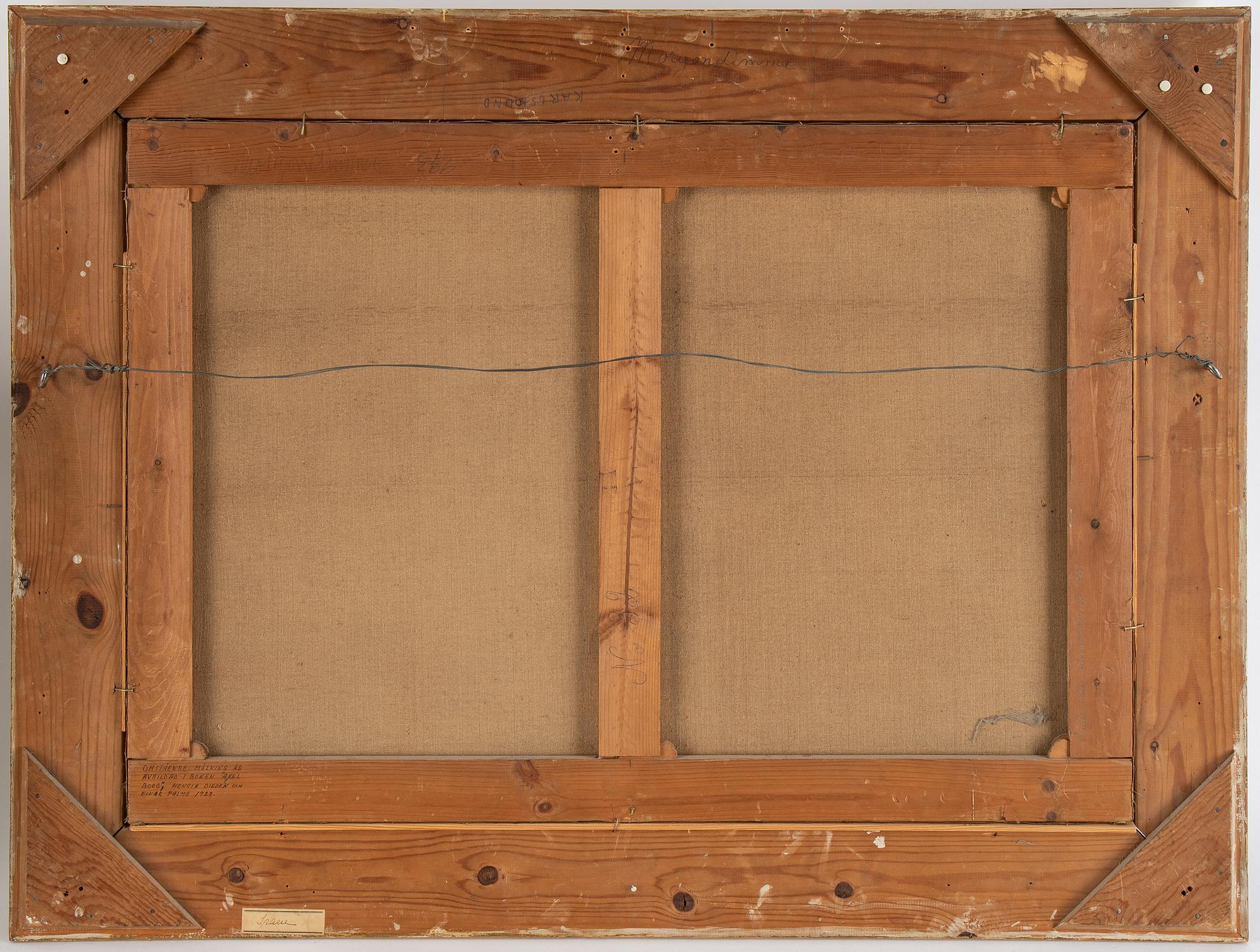 Axel Borg, oil on canvas, signed.