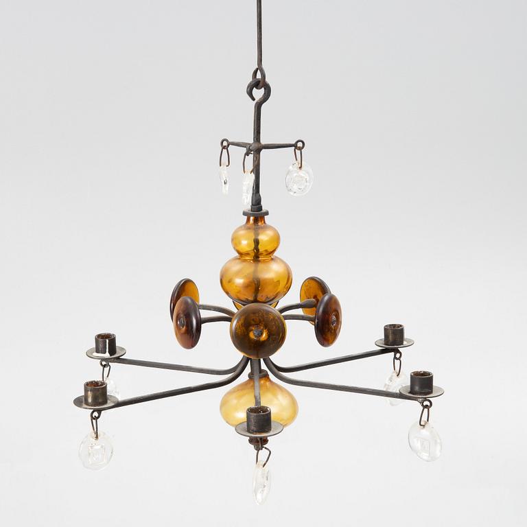 Erik Höglund, chandelier, Boda Smide.