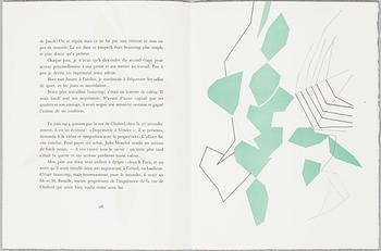 FERNAND MOURLOT, portfölj med 25 litografier, "Souvenirs et portraits d'artistes", utgiven 1972.