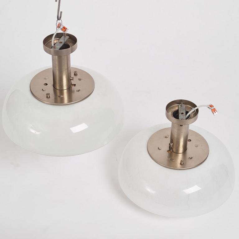 Harald Notini, a pair of ceiling lamps, model "11321", Arvid Böhlmarks Lampfabrik, 1940s.