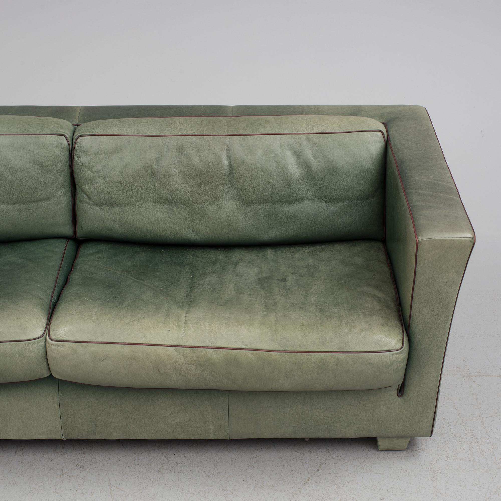 ANDREE PUTMAN, a sofa and easy chair, "Lotus", manufactured by de Sede of Switzerland, late 1900s.