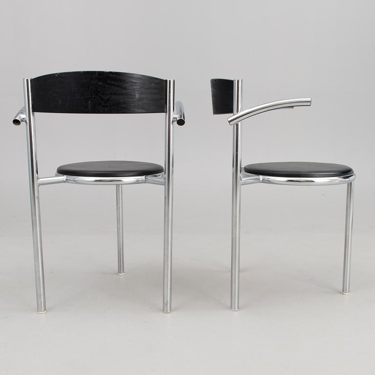 A set of four 'Aqua B' chairs for Inno Interior, Finland.