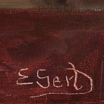 EDITH GERT, oil on canvas, signed.