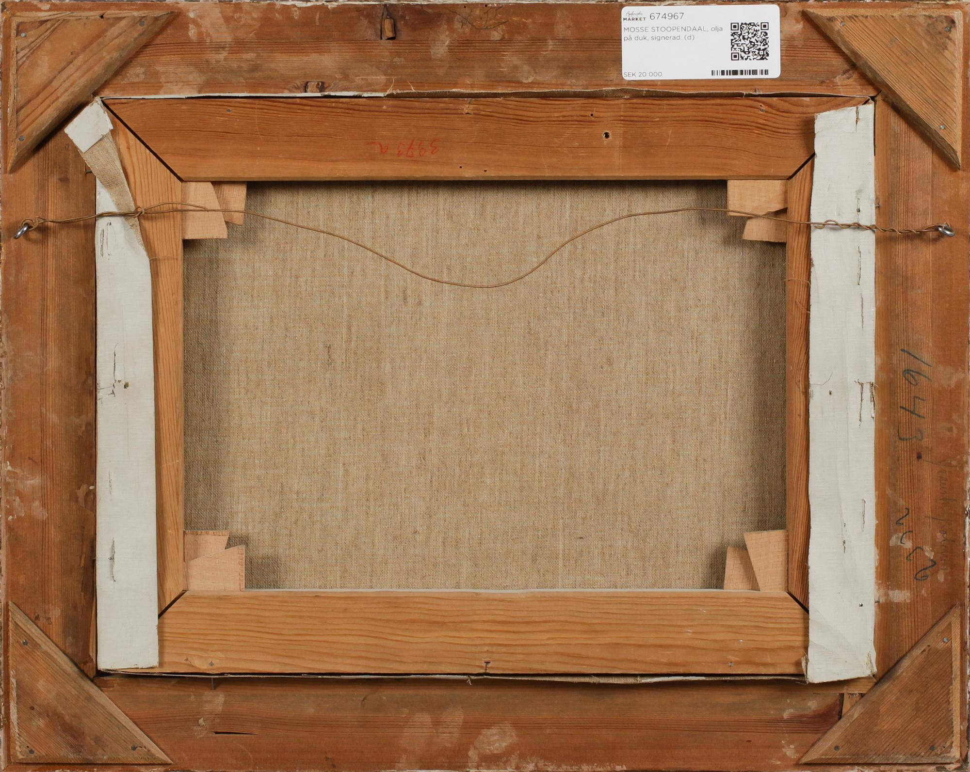 MOSSE STOOPENDAAL, olja på duk, signerad.