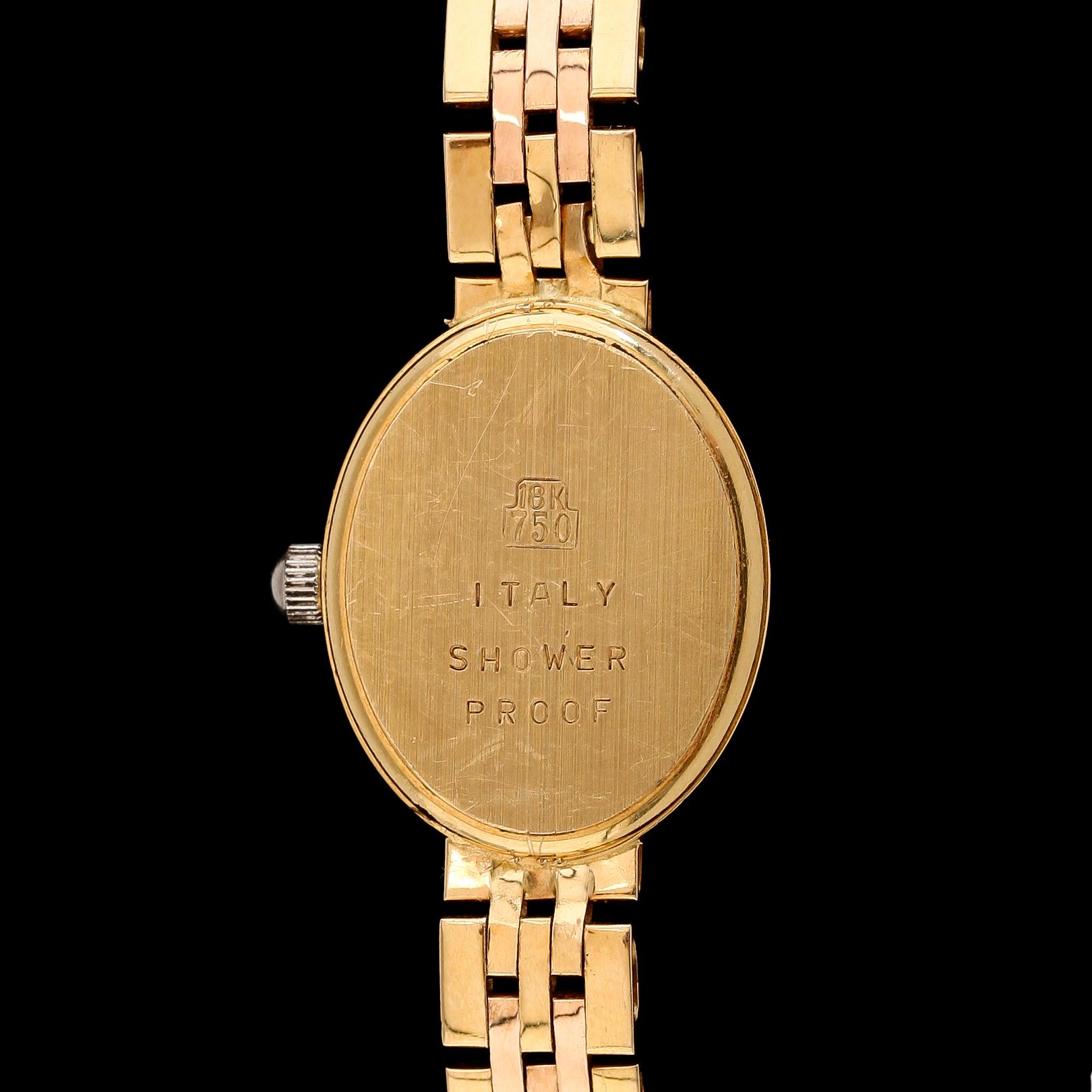 ARMBANDSUR, 18K guld, Genéve. Total vikt inklusive urverk ca 25 g.