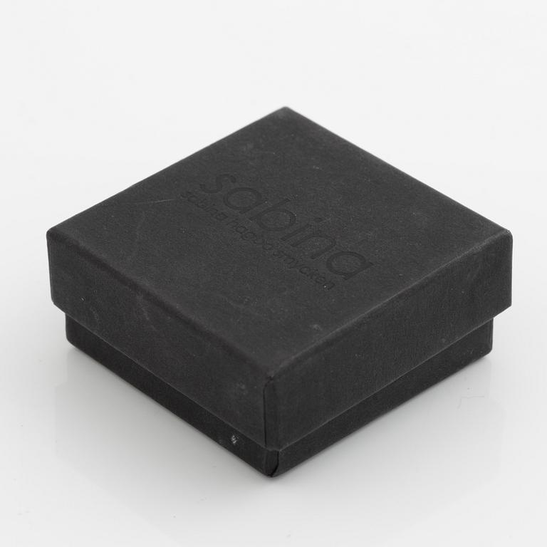 Earrings, a pair, 10K gold with opals.