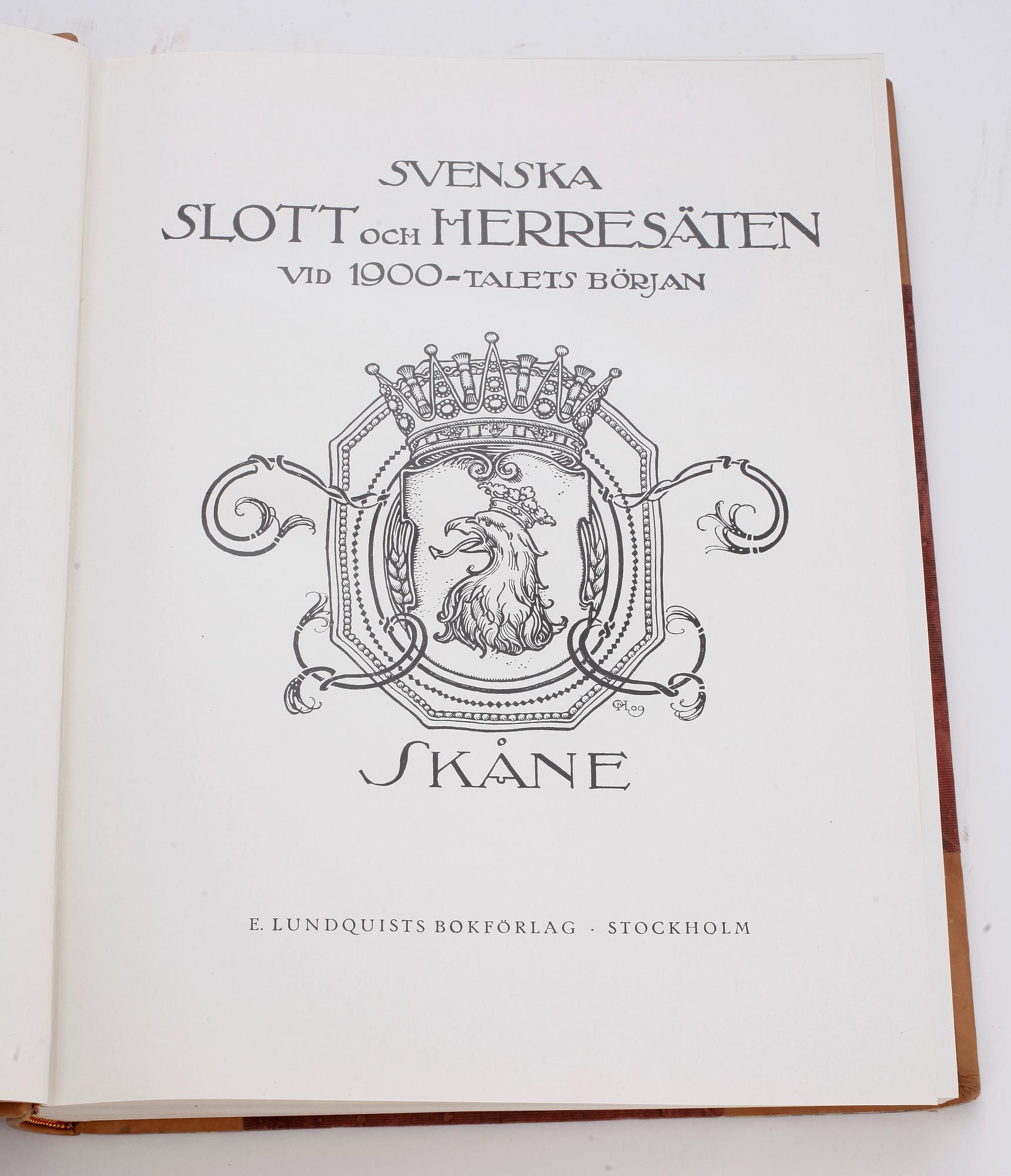 BÖCKER, 14 volymer, Svenska Slott och Herresäten. 1932-1933.