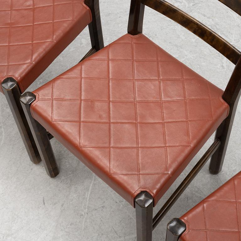 Axel Larsson, four 'Thule' chairs, SMF, Bodafors, 1930s.