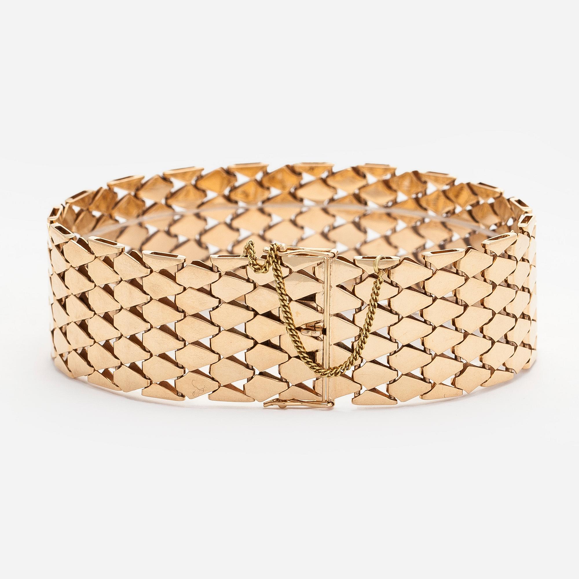 Armband, 14K guld, Westerback Helsingfors 1960.