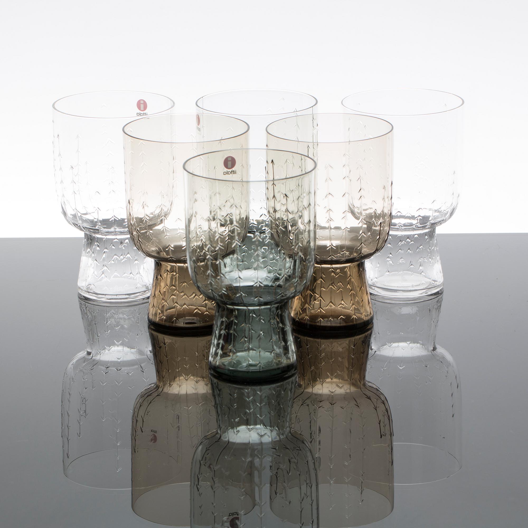 GLASS SERVICE, 21 PCS, "Sarjaton", by IIttala,