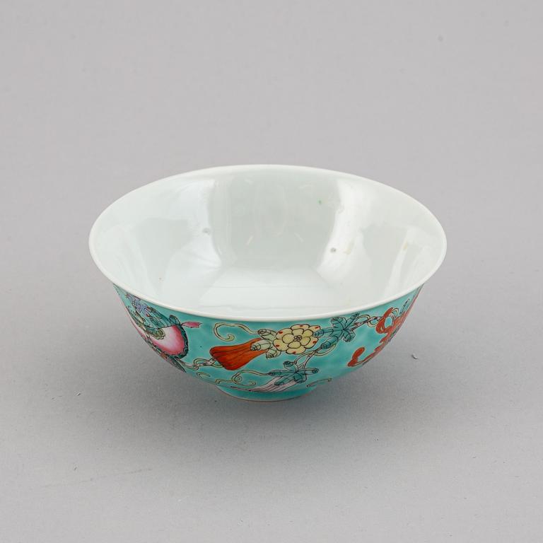 SKÅLAR, 12 stycken (5+7), porslin. Kina, 1900-tal.