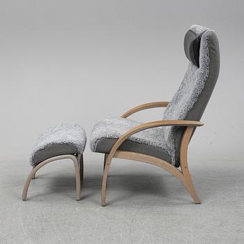 A 'Delta Adventure' easy chair with foot rest, Brunstad, Norge.