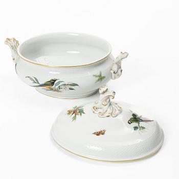 Terrin med lock, porslin, Meissen, Tyskland, 1930-40-tal.