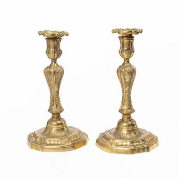 Candelabras, a pair in the Baroque style, 19th century.