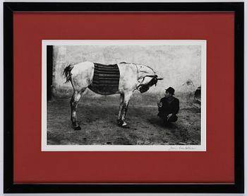 Josef Koudelka, "Man with Horse, Romania, 1968".